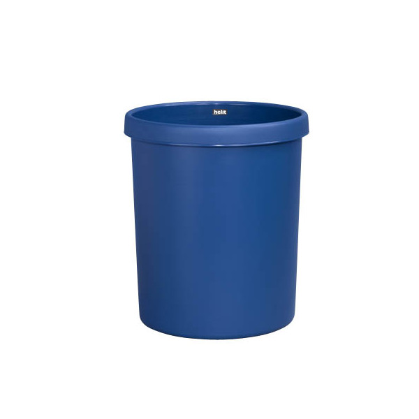 4012086051124 - helit Papierkorb aus Kunststoff Volumen 30 l HxØ 405 x 350 mm blau VE 5 Stk