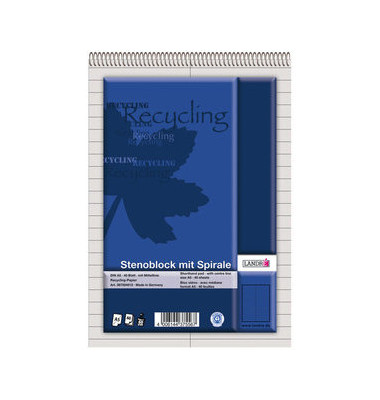 Stenoblock 100050287 Stenoblock RCP, liniert, A5, 70g, blau, 40 Blatt