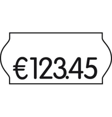 Preisetiketten 9420543, 26x12mm, weiß permanent, 27.000 Etiketten