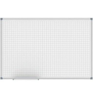 Raster-Whiteboard MAULoffice 90 x 60cm kunststoffbeschichtet Aluminiumrahmen Raster 20x20mm