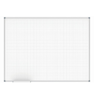 Raster-Whiteboard MAULoffice 120 x 90cm kunststoffbeschichtet Aluminiumrahmen Raster 20x20mm