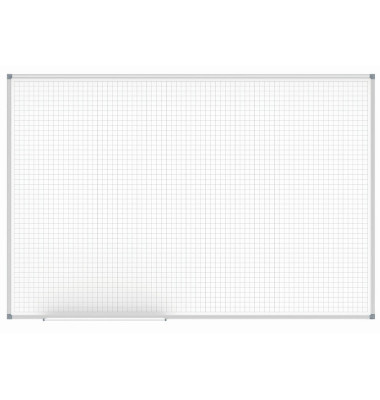 Raster-Whiteboard MAULoffice 150 x 100cm kunststoffbeschichtet Aluminiumrahmen Raster 20x20mm