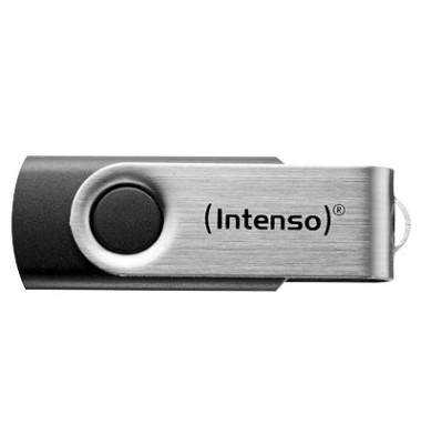 USB-Stick Basic Line USB 2.0 schwarz/silber 8 GB