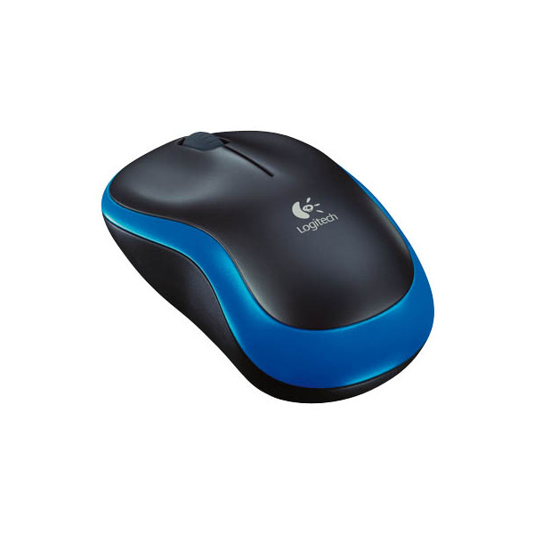 Tasten, Wireless Thüringen logitech PC-Maus USB- schwarz, 3 blau 910-002239, optisch, Bürobedarf kabellos, Funk, - M185 Mouse