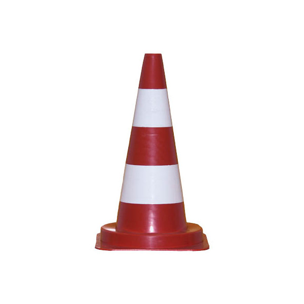 4044589364968 - neutral Pylon Leitkegel 500 cm rot weiß 50 cm Rot