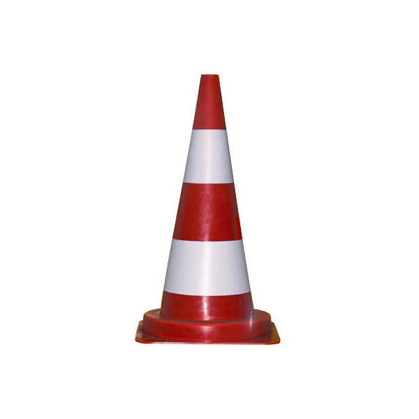 4044589364951 - neutral Pylon Leitkegel 750 cm rot weiß 75 cm Rot