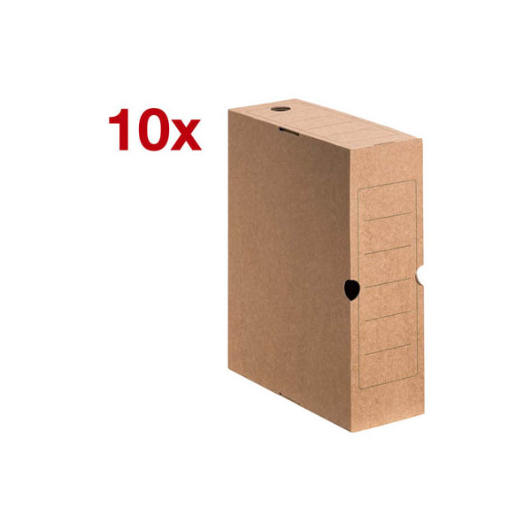 4250277512010 - Archivboxen Archivbox Natur 10 cm 10 St für lose Dokumente 100 x 340 x 252 cm