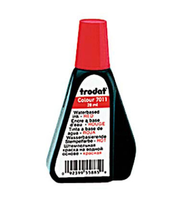 Stempelfarbe Colour 51-7011-041 ohne Öl 28ml Flasche rot