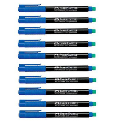 Folienstift Multimark 1513 F blau 0,6 mm 10er Etui permanent