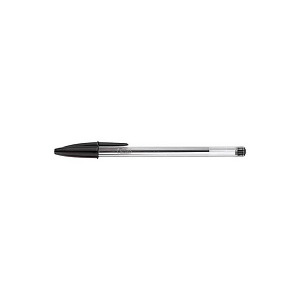 0070330129665 - Kugelschreiber Cristal transparent schwarz Mine 04mm Schreibfarbe schwarz 0070330129665 BIC 50 Stück