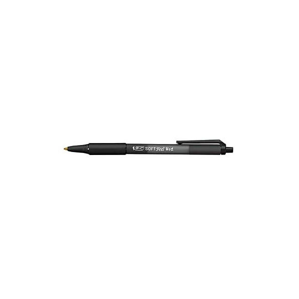 0070330914360 - Kugelschreiber Soft Feel Clic Grip schwarz Mine 04mm Schreibfarbe schwarz 0070330914360 BIC 12 Stück