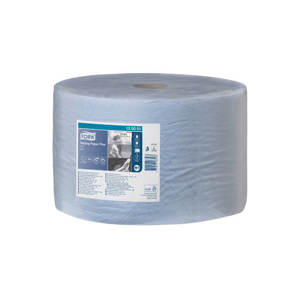 7322540183566 - TORK Mehrzweck-Papierwischtücher  Putztücher Hybrid-Qualität 2-lagig blau Blattgröße 235 x 340 mm VE 1 Stk