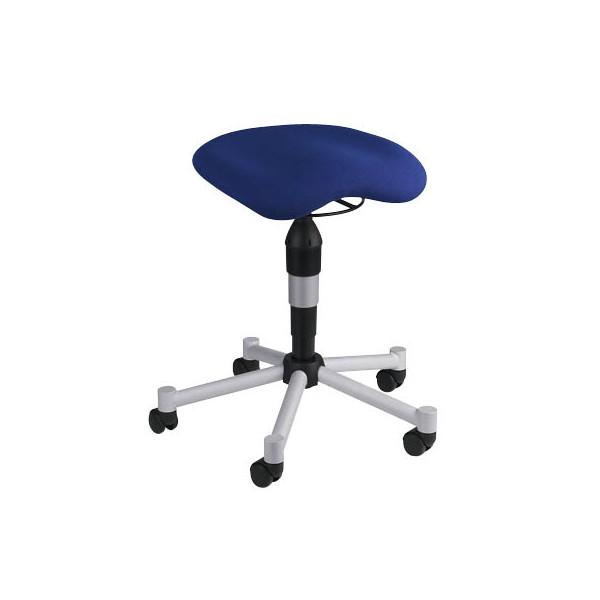 4014296654997 - Hocker BAL27T26 Body Balance 20 blau mit Rollen höhenverstellbar bis 110kg 4014296654997 Topstar