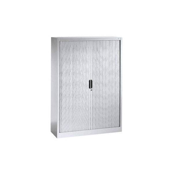 4050646264386 - Rollladenschrank mit Horizontal-Jalousie HxBxT 1660 x 1200 x 420 mm 3 Fachböden 4 Ordnerhöhen lichtgrau