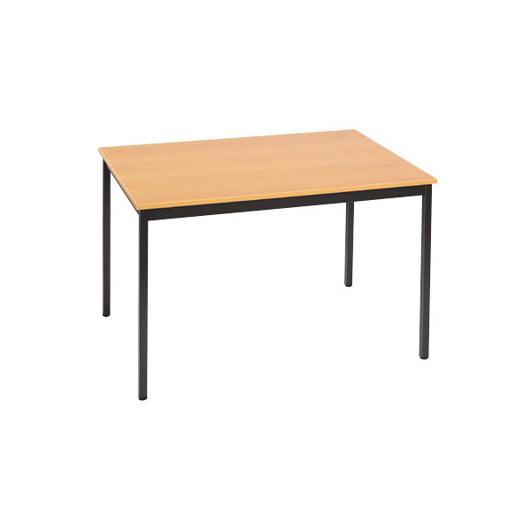 3700245505410 - Schreibtisch 126RHN 74cm (H) 120x60cm (BxT) rechteckig buche   Schwarz 3700245505410 SODEMATUB