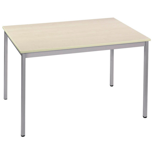 3700245505588 - Schreibtisch 128REA 74cm (H) 120x80cm (BxT) rechteckig ahorn   alu 3700245505588 SODEMATUB