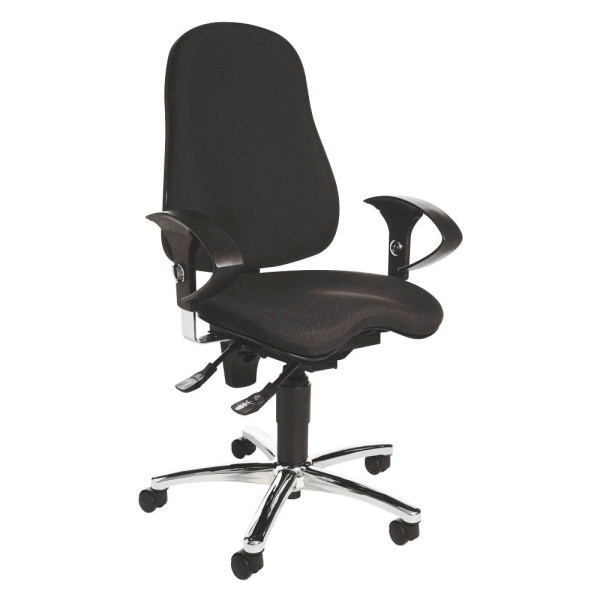 4014296684666 - Bürodrehstuhl Sitness 10 mit Armlehnen schwarz 4014296684666 Topstar