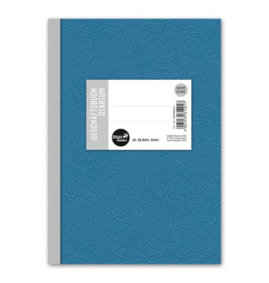 Geschäftsbuch 608398010 blau A5 liniert 70g 96 Blatt 192 Seiten