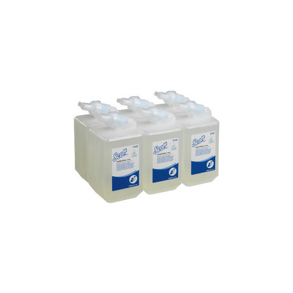 5027375024559 - SCOTT® Control™ Schaumseife Transparent unparfürmiert vormals KLEENEX® Luxuriöse Schaumseife Sanft 1 Karton = 6 Flaschen á 1000 ml