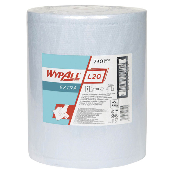 5033848003525 - Kimberly-clark Gmbh - Wischtuch wypall L20 7301 L385xB325camm blau 2-lagig 500 Tü Rl