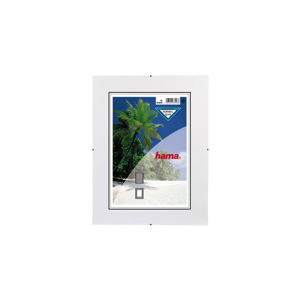 4007249630308 - Frameless Picture Holder Clip-Fix - Fotohalter - Konzipiert für 8x11 Zoll (20x28 cm) - Glas - rechteckig