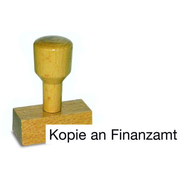 4011272701201 - Textstempel LST821 mit Text Kopie an Finanzamt Holz braun