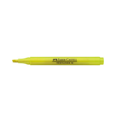 Textmarker TEXTLINER 38, 157707, Pack, gelb, 1-4mm Keilspitze