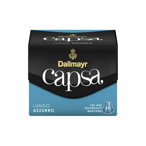 4008167010609 - Capsa LUNGO AZZURRO Kaffeekapseln Arabica- und Robustabohnen 10 Portionen