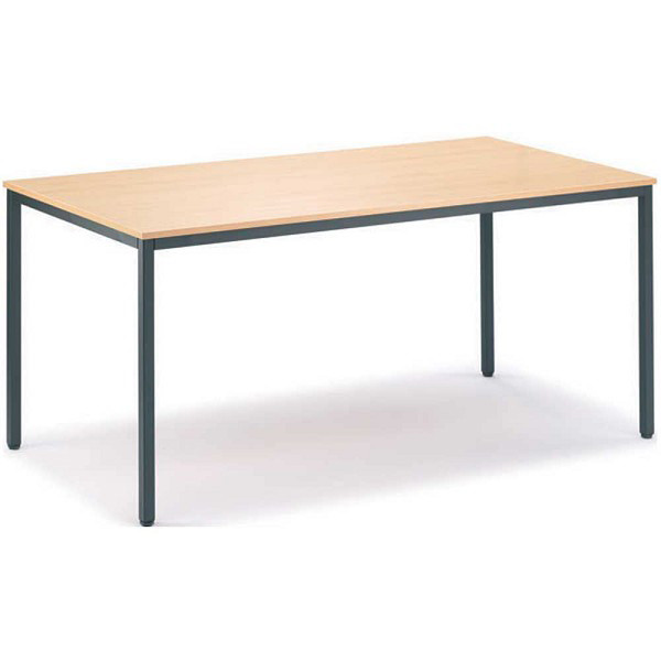 4251635623782 - Besprechungstisch Deskin-Line 217257 72cm (H) 140x80cm (BxT) 6 Personen rechteckig buche   anthrazit 4251635623782 Deskin