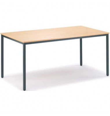 Besprechungstisch Deskin-Line 217258, 72cm (H), 180x80cm (BxT), 8 Personen, rechteckig, buche / anthrazit