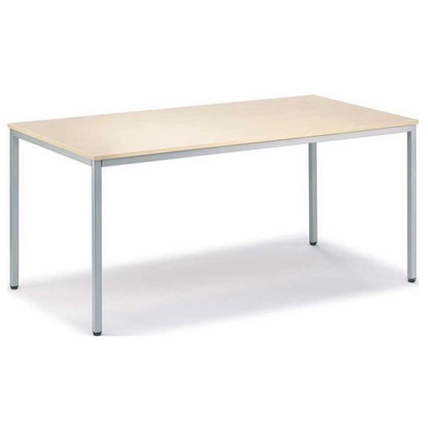 4251635613479 - Besprechungstisch Deskin-Line 217265 72cm (H) 140x80cm (BxT) 6 Personen rechteckig ahorn   Silber 4251635613479 Deskin