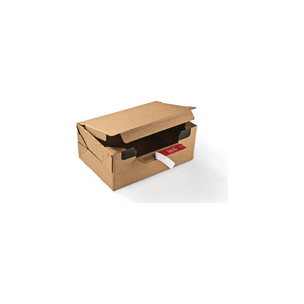 4033657690207 - Versandkarton ® Return® Box s Innenmaße 282 x 9 x 191 cm (b x h x t) Außenmaße 30 x 10 x 20 cm (b x h x t) Kraftliner Wellpappe braun - Colompac