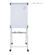 Flipchart MAULpro, 6377095, 69x96cm, silber, mit Rollen, mit 1 Seitenarm