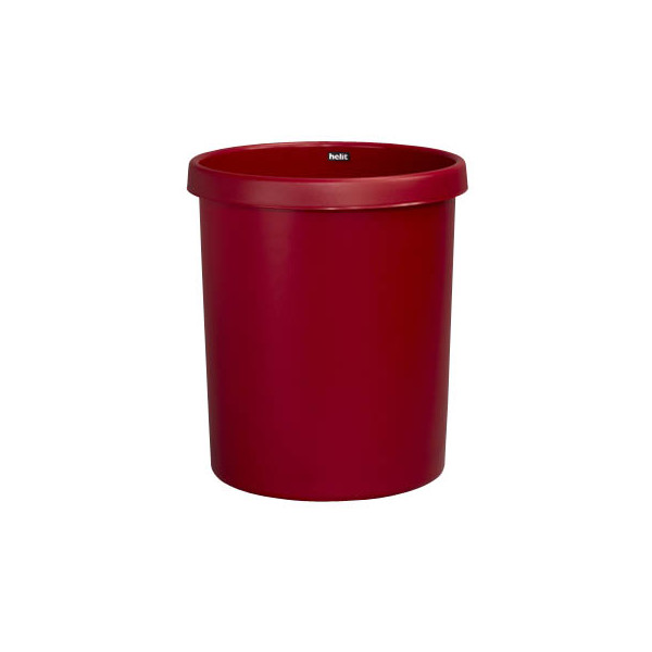 4012086051094 - helit Papierkorb aus Kunststoff Volumen 30 l HxØ 405 x 350 mm rot VE 5 Stk