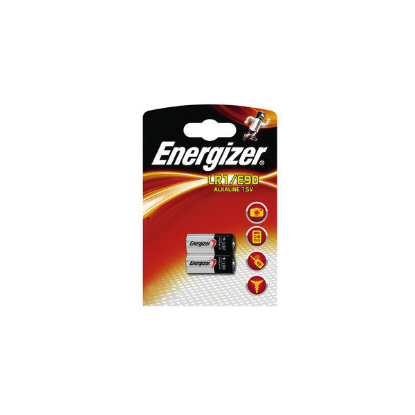 7638900295634 - EN 2XLR1 E90 - Energizer Alkaline Batterie LR1 E90 2er-Pack