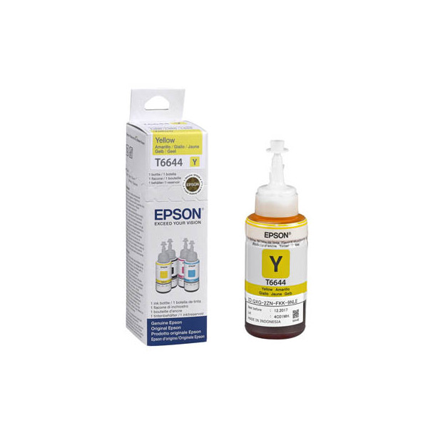 8715946541006 - 664 Original Tintenbehälter Gelb für EcoTank 70ml 7500 Seiten T6644 (C13T664440) - Epson