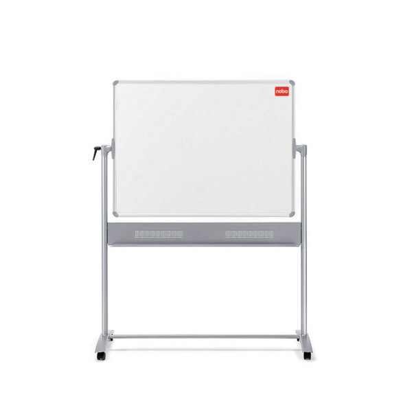 5028252118347 - Whiteboard Mobil 150 x 120cm emailliert Aluminiumrahmen drehbar beidseitig