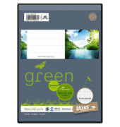 Notizblock 03654820 Green, kariert, A5, 70g, grau, 48 Blatt