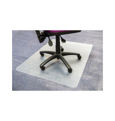 Floortex Bodenschutzmatte Cleartex advantagemat 120 x 90 cm Form O für  Teppichböden transparent Vinyl - Bürobedarf Thüringen