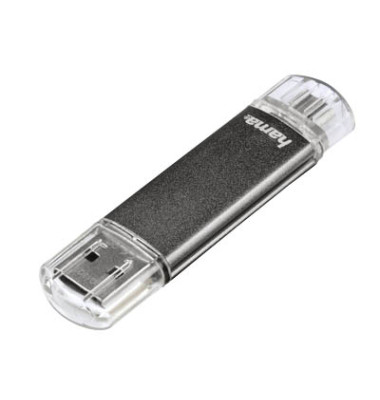 USB-Stick Laeta Twin micro USB grau 16 GB