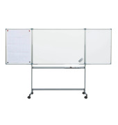 Klapp-Whiteboard MAULpro, 6338184, 150/300x100cm (BxH), kunststoffbeschichtet, Aluminium