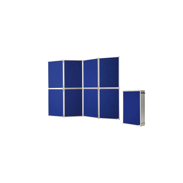 4013695034706 - Pinnwand 1101016 244x181cm Filz + Filz (beidseitig) Aluminiumrahmen blau + blau 4013695034706 magnetoplan