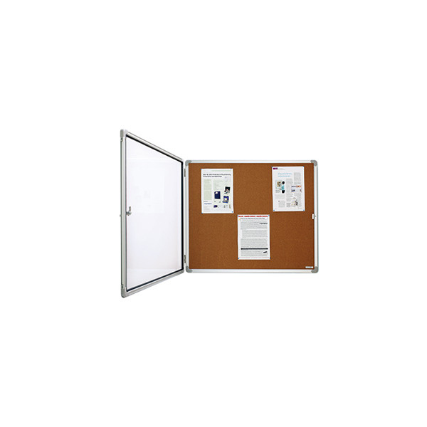 4013695034607 - Schaukasten SP 1215024 4 x A4 Korkrückwand braun