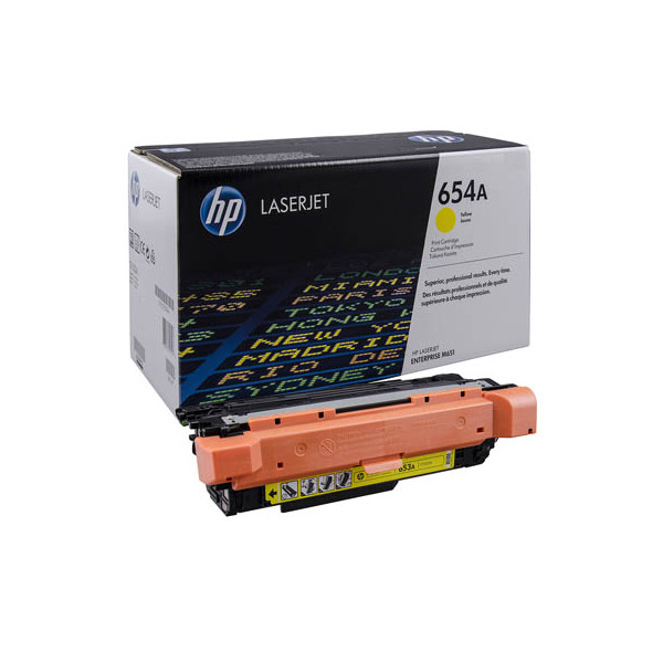 0886112501198 - Hewlett Packard Cartridge No 654A HP654A 654A Yellow Gelb (CF332A) (CF332A)