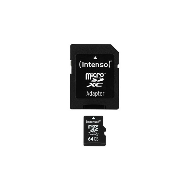 4034303017973 - Speicherkarte 3413490 Micro-SDHC mit SD-Adapter Class 10 bis 25 MB s 64 GB 4034303017973 INTENSO