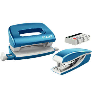 Locher-Heftgerät-Set NeXXt WOW Mini 5561-20-36 blau