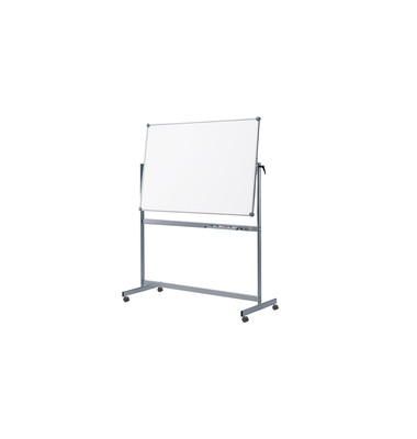 Whiteboard MAULpro Mobil 120 x 100cm emailliert Aluminiumrahmen drehbar beidseitig