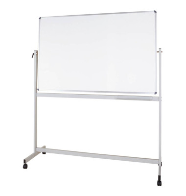 Whiteboard MAULstandard Mobil 200 x 100cm kunststoffbeschichtet Aluminiumrahmen drehbar beidseitig