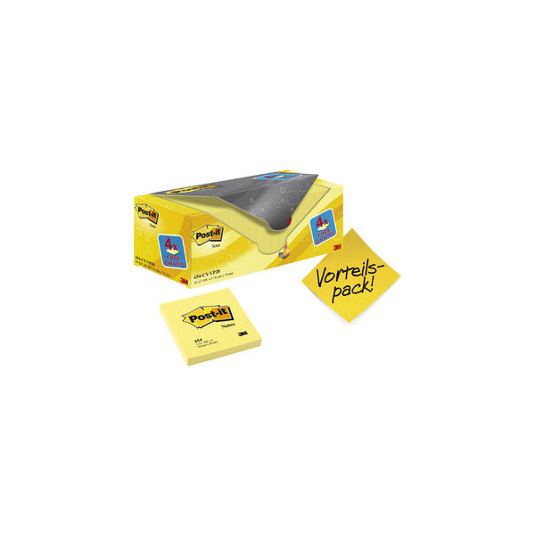 4046719906437 - 16 + 4 GRATIS Post-it® Notes Haftnotizen gelb 16 Blöcke + GRATIS 4 Blöcke