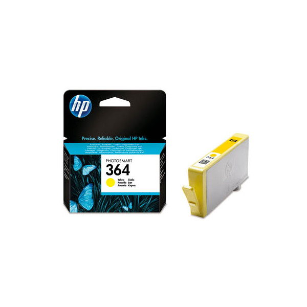 0883585705504 - Hp 364 original cartouche d encre jaune capacite standard 3ml 300 pages pack de 1 avec d encre Vivera (CB320EEABB) - Hewlett Packard